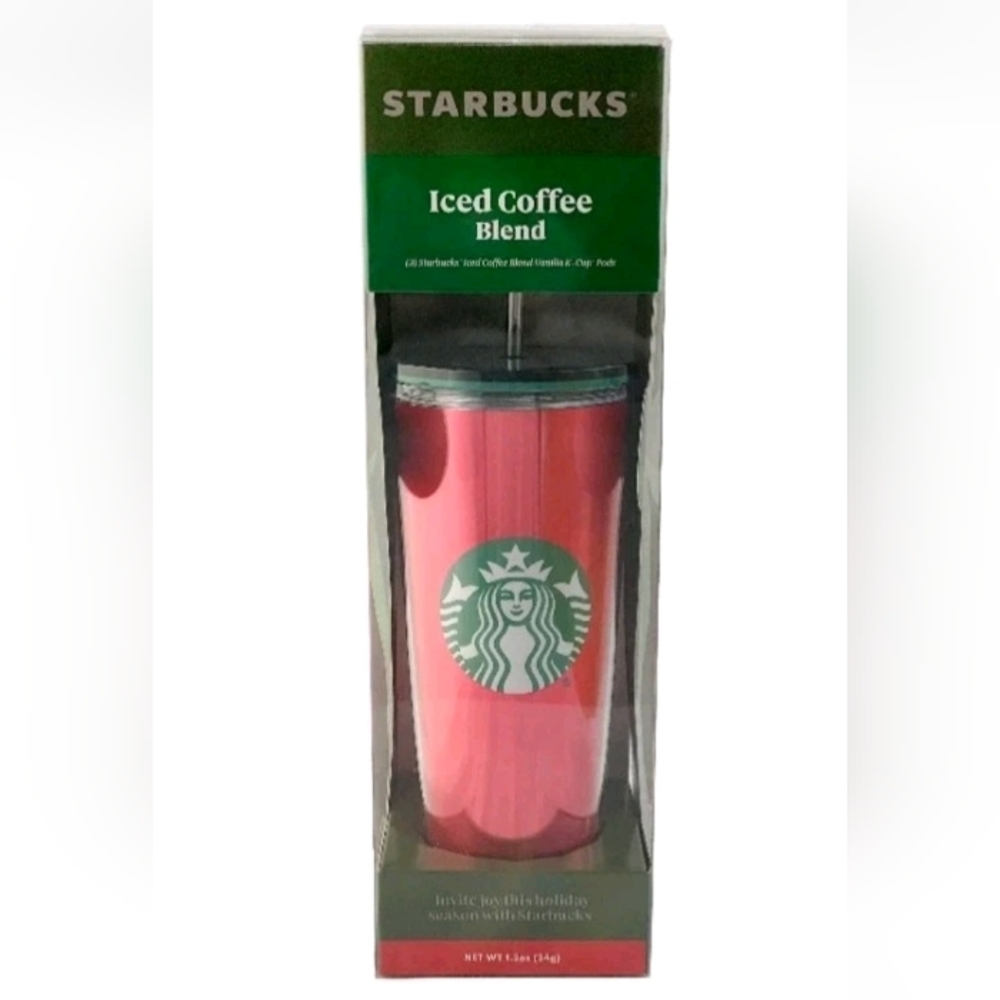 Starbucks Tumbler Red Vanilla Ice Coffee Blend